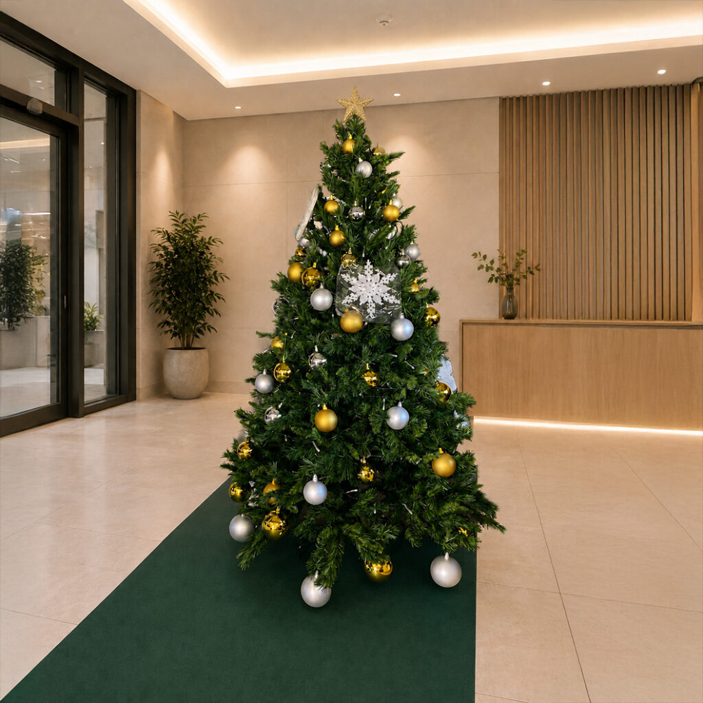 クリスマス　グリーンツリー　1.8ｍ　十字脚
