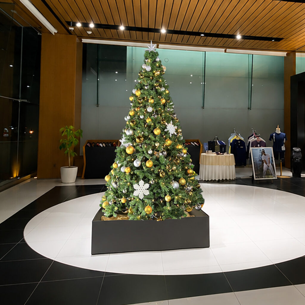 クリスマス　グリーンツリー　3ｍ　十字脚